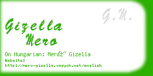 gizella mero business card